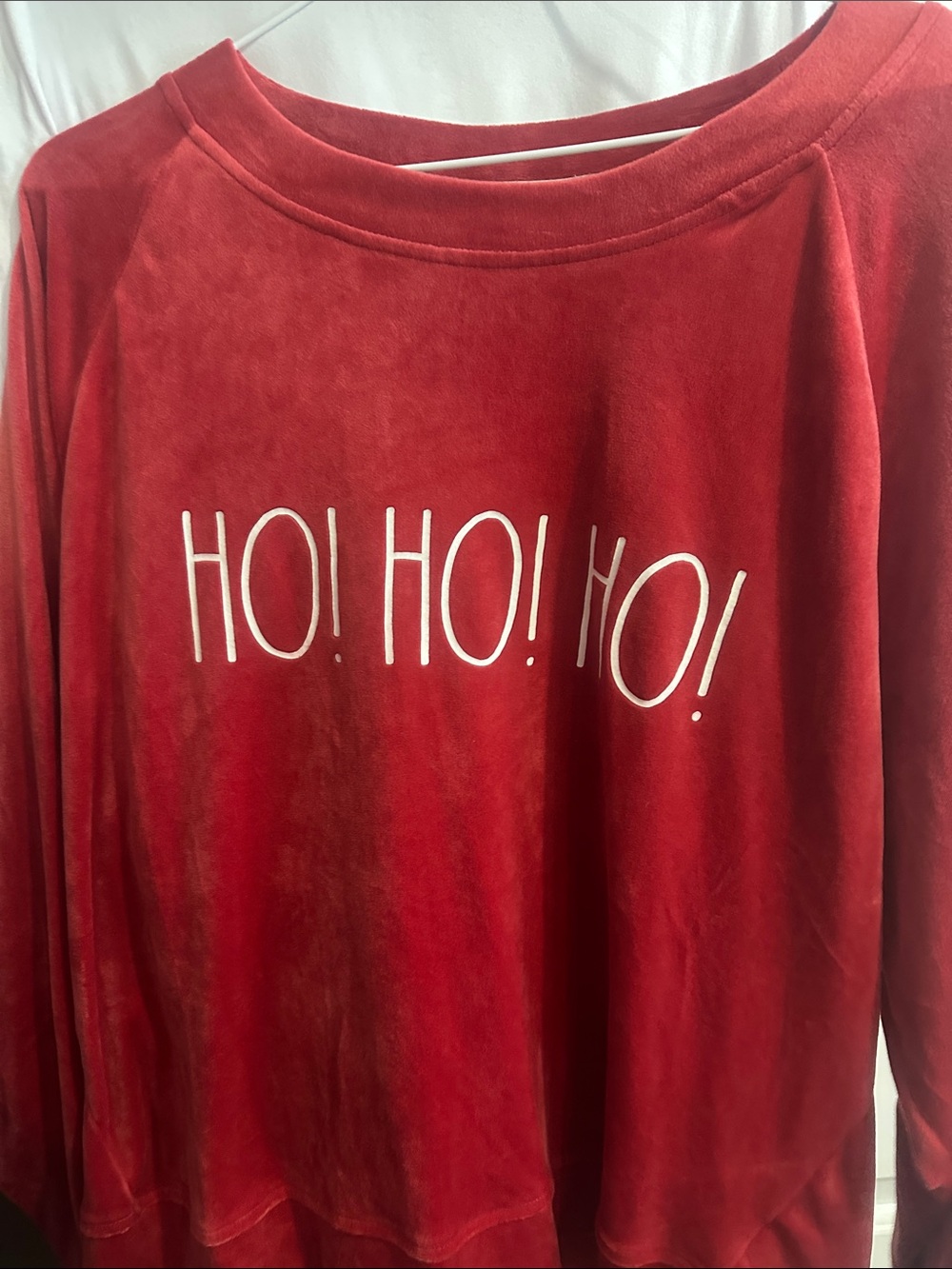 Rae Dunn Red "HO! HO! HO!" Holiday Sweatshirt